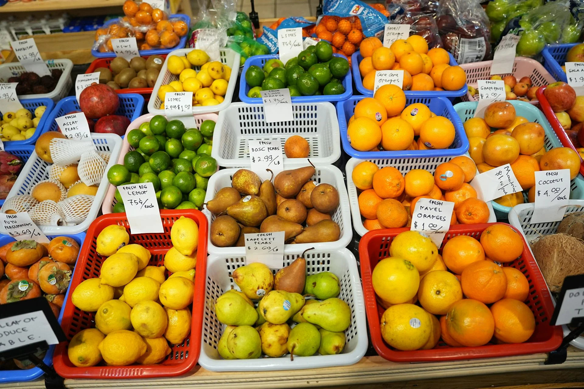 fruits on sale at a market