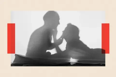 Getty Images A silhouette of a romantic couple